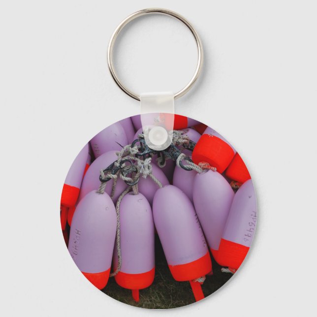 Lobster Buoy Keychain - 2 (Front)