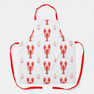 Lobster & Buoy Nautical New England Coastal Apron