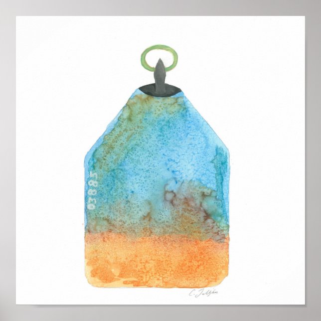 Lobster Buoy Print (Front)