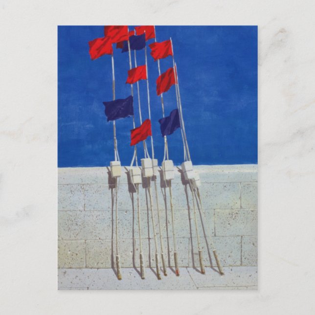 Lobster Buoys 1990s Postcard (Front)