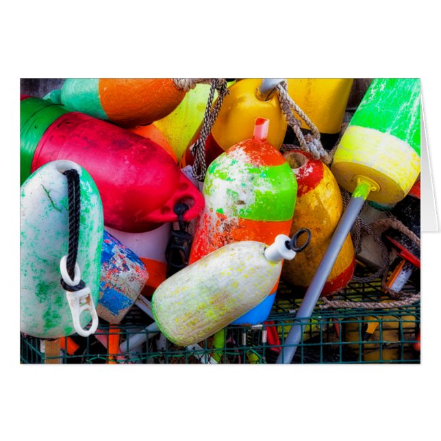 Lobster buoys at Bass Harbour (Front Horizontal)
