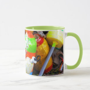 Lobster buoys at Bass Harbour Mug