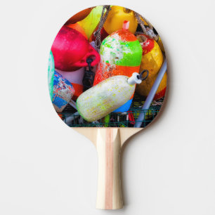 Lobster buoys at Bass Harbour Ping Pong Paddle