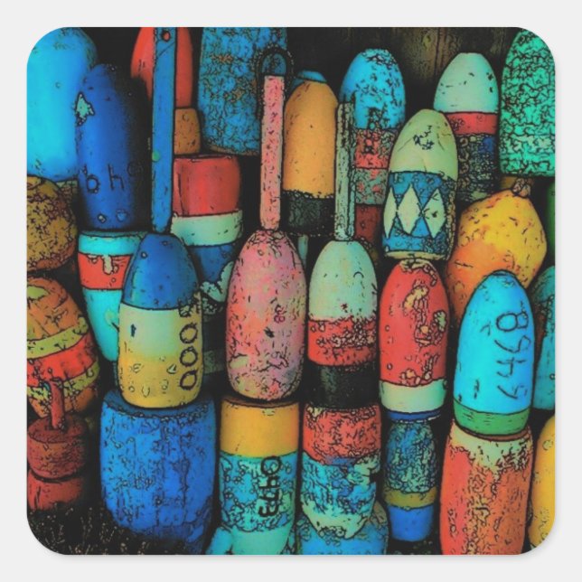 Lobster Buoys Sticker (Front)