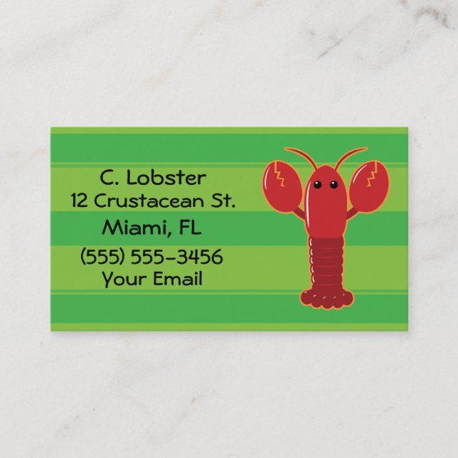 Lobster Business Cards (Front)