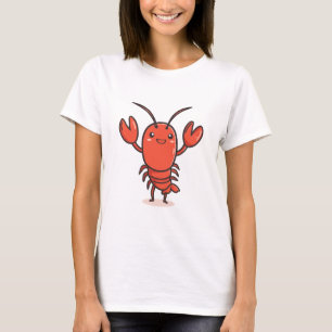 Lobster Cartoon Graphic T-shirt – Custom Tees for