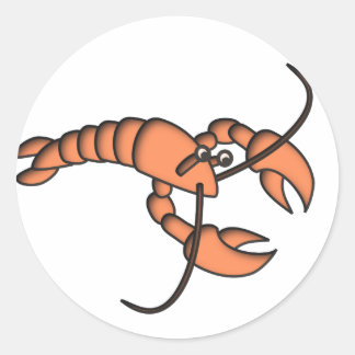lobster classic round sticker