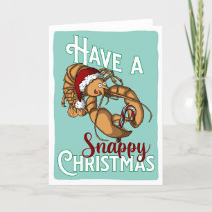 Lobster Claus - Have a snappy christmas Thank You Card