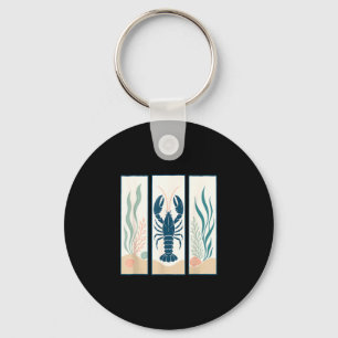 Lobster coastal ocean animal nautical marine key ring