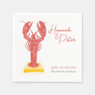 Lobster cocktail napkins