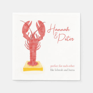 Lobster cocktail napkins