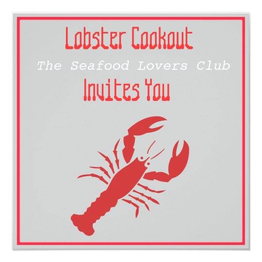 Lobster Cookout Card