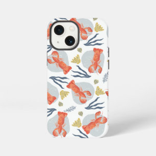Lobster Crawfish Seafood Under Water Pattern iPhone 13 Mini Case