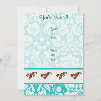 Lobster; Cute Invitation