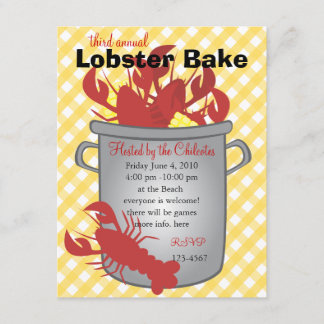 Lobster Dinner Invitation