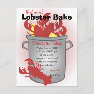 Lobster Dinner Invitation