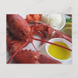 Lobster Dinner Postcard
