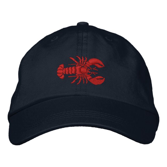 Lobster Embroidered Hat (Front)