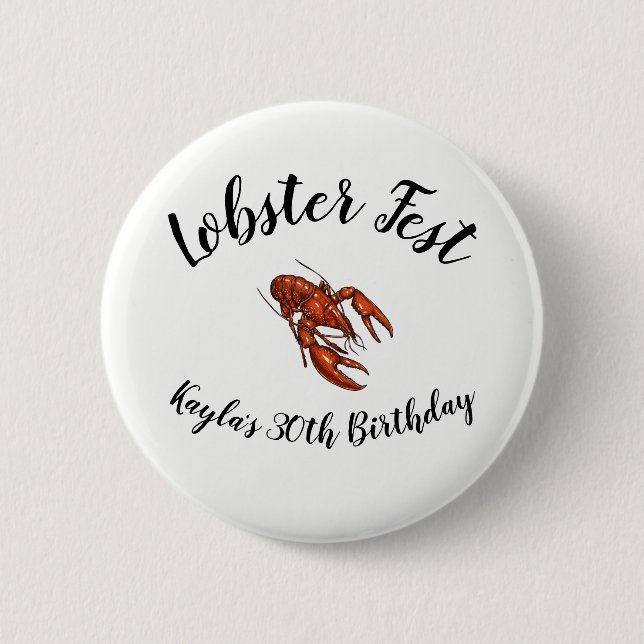 Lobster Fest 6 Cm Round Badge (Front)