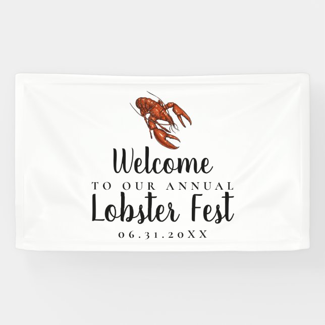 Lobster Fest Party Banner (Horizontal)