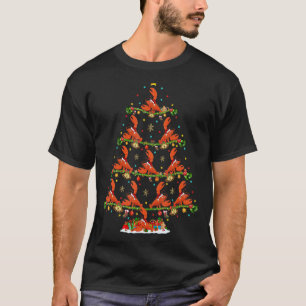 Lobster Fish   Lights Xmas Santa Lobster Christmas T-Shirt