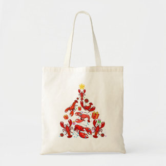 Lobster Fish Lover Xmas Lighting Lobster Christmas Tote Bag