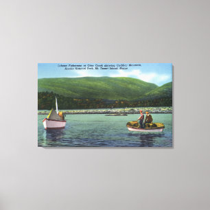 Lobster Fishermen on Otter Creek Hard at Work Canvas Print