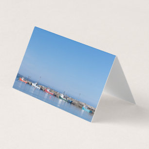 Lobster Fishing Boats folded business cards