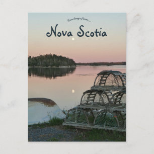 Lobster Fishing Traps in Nova Scotia Postcard