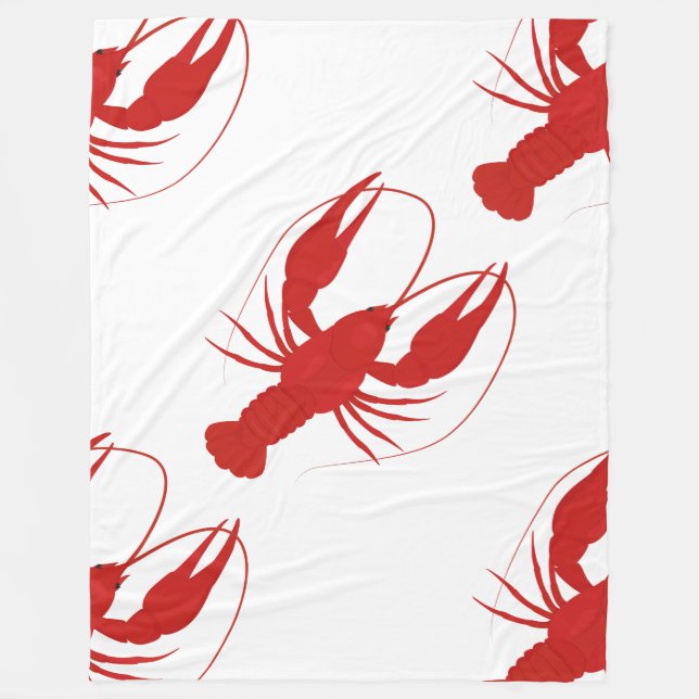 lobster fleece blanket (Front)
