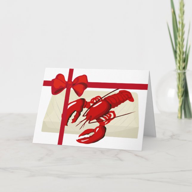 Lobster Gift Greeting Card (Front)
