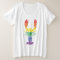 Lobster Graphic with Pride Rainbow Stripes