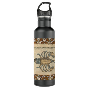 Lobster Illustration Antique Maine Seafood 710 Ml Water Bottle