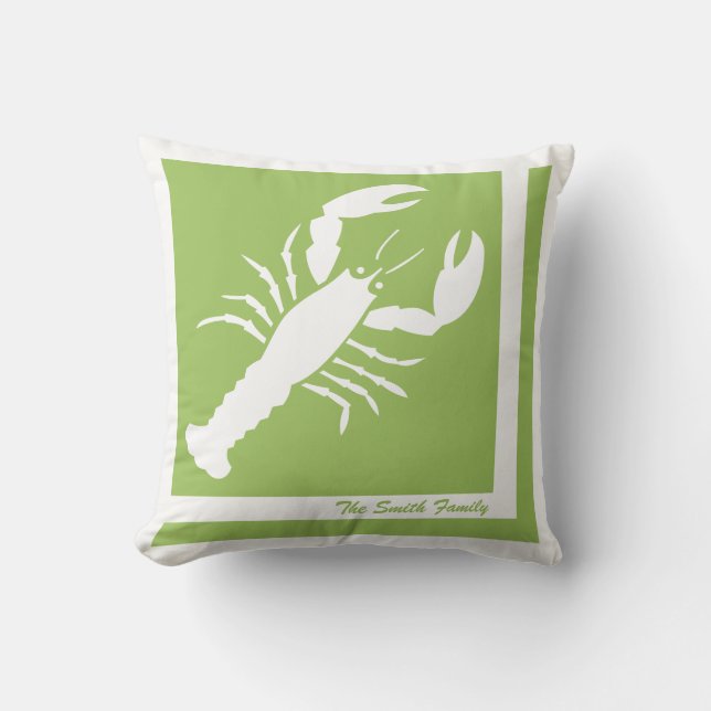 Lobster Image Personalised American MoJo Pillow (Front)