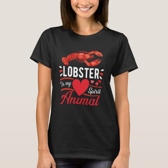Lobster is My Spirit Animal Love Cute Lobster  Kid T-Shirt (Front)