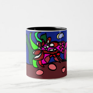 Lobster joy Two-Tone coffee mug