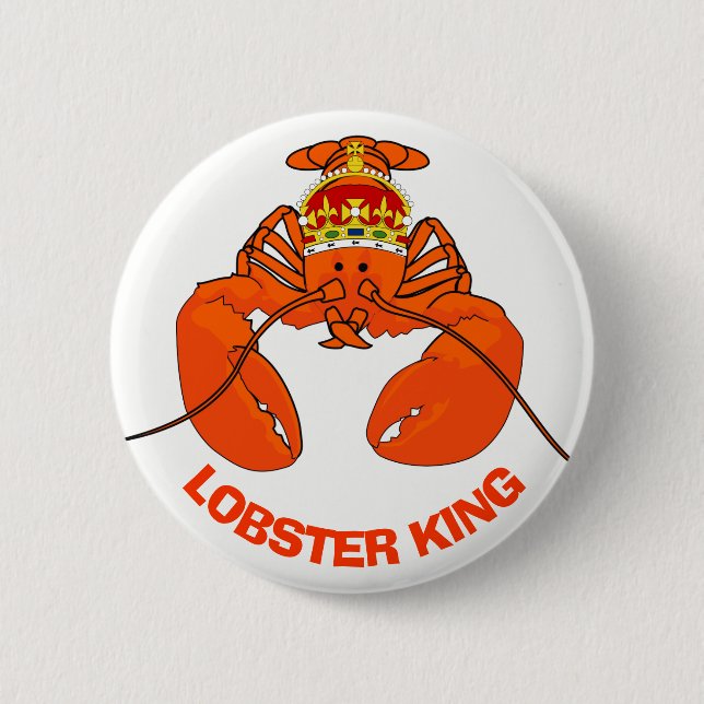 Lobster King 6 Cm Round Badge (Front)