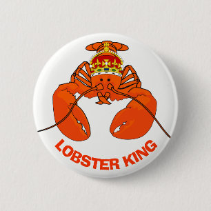 Lobster King 6 Cm Round Badge