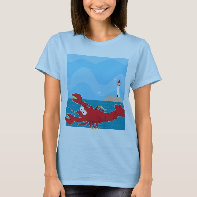 Lobster Light House T-Shirt (Front)