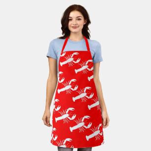Lobster Love Red Restaurant All-Over Print Apron