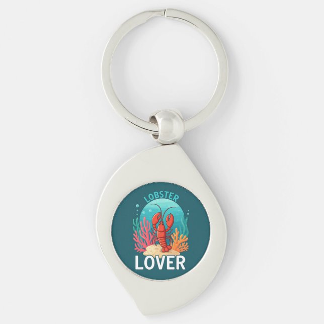 Lobster Lover  Key Ring (Front)