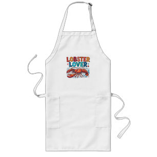Lobster Lover T-Shirt – Fun Seafood Fan Graphic Te Long Apron