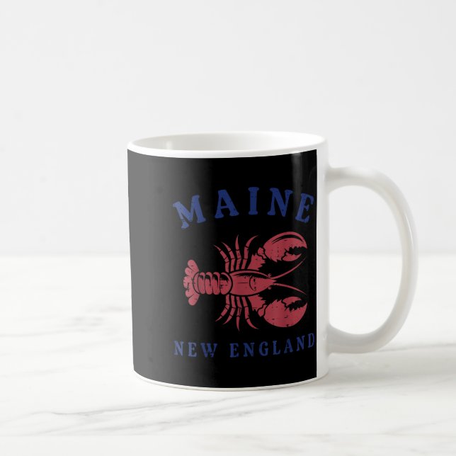 Lobster Maine New England Cool Seafood Lover Men W Coffee Mug (Right)