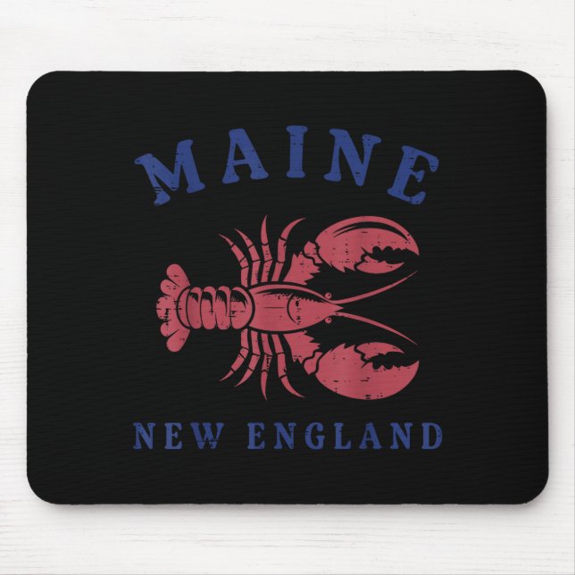 Lobster Maine New England Cool Seafood Lover Men W Mouse Mat (Front)