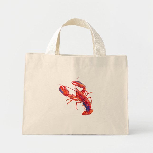 Lobster Mini Tote Bag (Front)