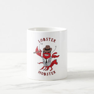 Lobster Mobster 🦞 Funny Cartoon Gangster Coffee Mug