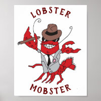 Lobster Mobster 🦞 Funny Gangster Great Gag Gift 