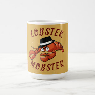Lobster Mobster 🦞 Wide-Eyed Cute Cartoon Gangster Coffee Mug