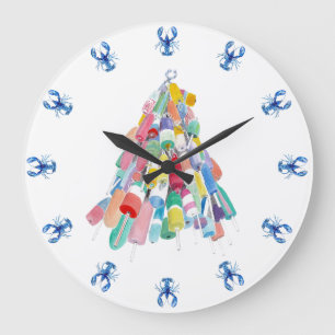 Lobster O'Clock - Blue Large Clock