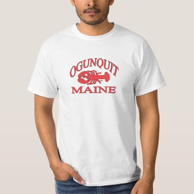 Lobster Ogunquit Maine T-Shirt (Front)